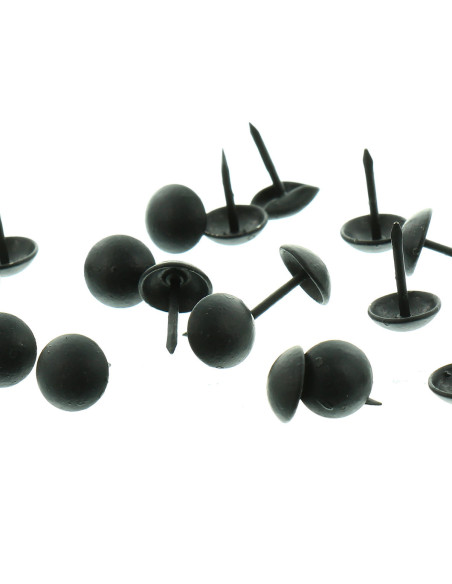 Clavos de tapicería redondos - Negro mate