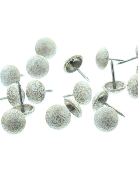 Clavos de tapicería Select - Blanco latonado