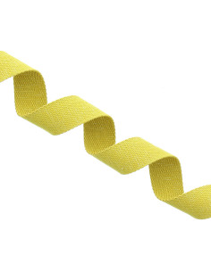Correa de algodón para bolso brillante - Mostaza