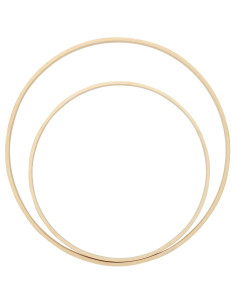 Móvil de bambú para bebé - 2 aros