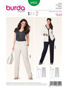 Patrón de pantalón - Burda 6952