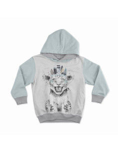 Panel de tela de sudadera ligera 40 cm x 50 cm - Cachorro de león indio rosa 2