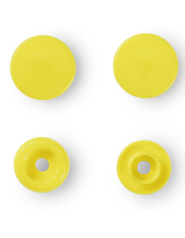 Juego de 30 botones a presión Color Snaps 12,4 mm - Amarillo claro