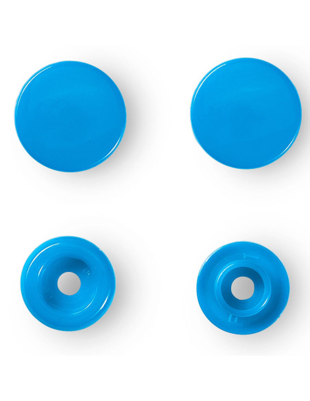 Juego de 30 botones a presión Color Snaps 12,4 mm - Azul