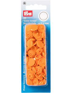 Juego de 30 botones a presión Color Snaps 12,4 mm - Naranja