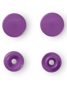 Juego de 30 botones a presión Color Snaps 12,4 mm - Violeta amatista 2