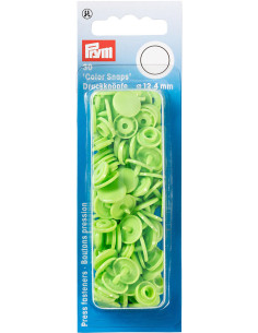 Juego de 30 botones a presión Color Snaps 12,4 mm - Verde manzana