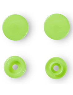 Juego de 30 botones a presión Color Snaps 12,4 mm - Verde manzana 2