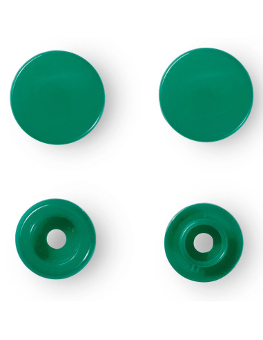Juego de 30 botones a presión Color Snaps 12,4 mm - Verde hierba