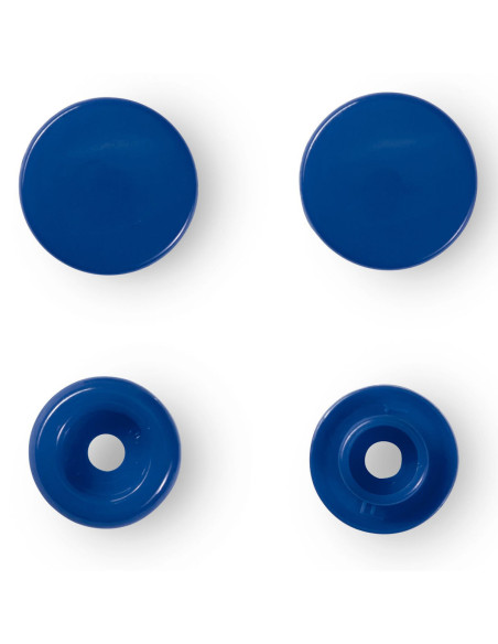 Juego de 30 botones a presión Color Snaps 12,4 mm - Azul oscuro