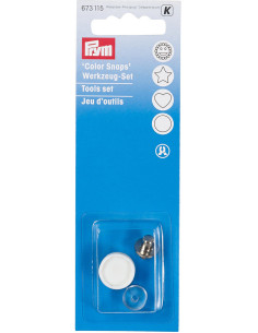 Juego de herramientas para colocar broches a presión Color Snaps de 12,4 mm