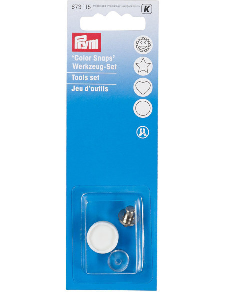 Juego de herramientas para colocar broches a presión Color Snaps de 12,4 mm