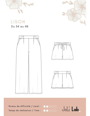 Patrón de pantalón Lison - Joli Lab