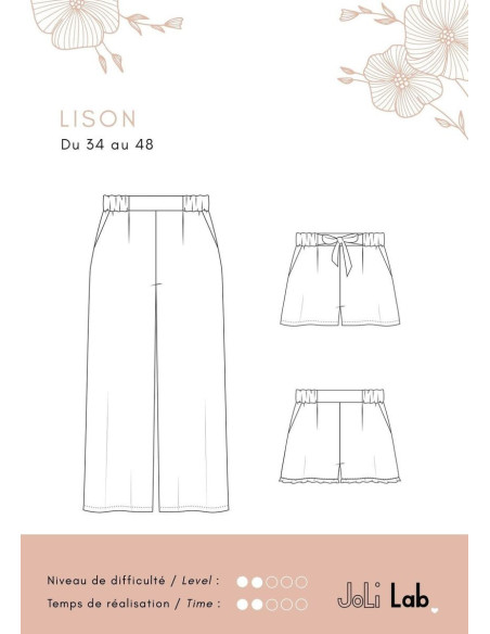 Patrón de pantalón Lison - Joli Lab