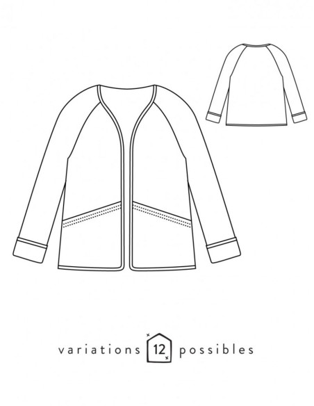 Patrón de chaqueta Absolu - Atelier Scämmit