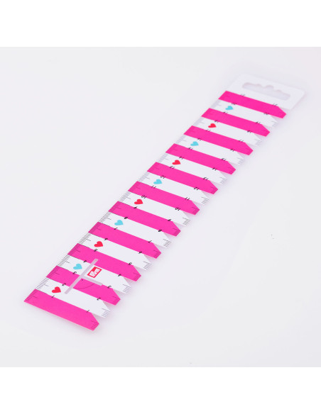 Regla para pliegues y dobladillos - Rosa fucsia