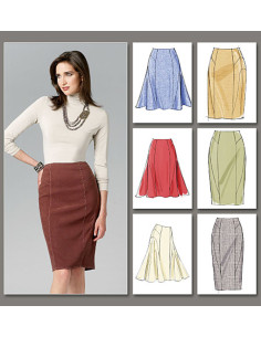 Patrón de falda - Vogue 8750