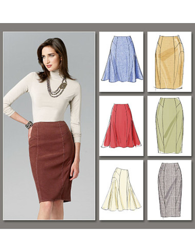Patrón de falda - Vogue 8750