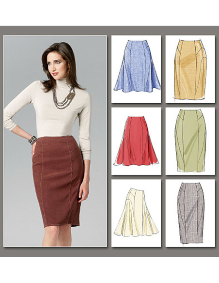 Patrón de falda - Vogue 8750
