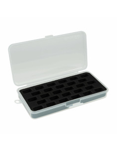 Caja de almacenamiento negra para latas estándar
