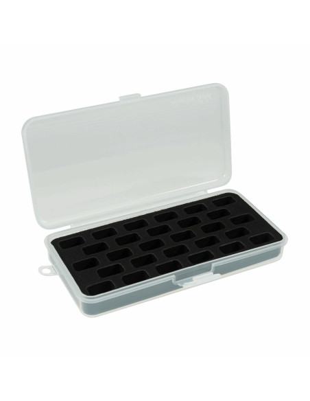 Caja de almacenamiento negra para latas estándar