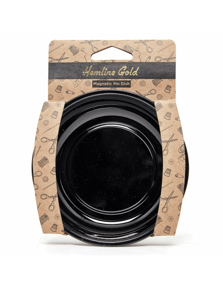 Copa magnética negra para agujas y alfileres