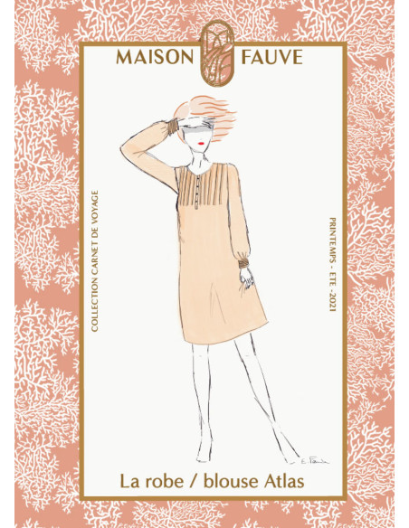 Patrón de vestido, blusa Atlas - Maison Fauve