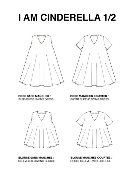 Patrón de parte superior, vestido de Cenicienta - Soy patrones