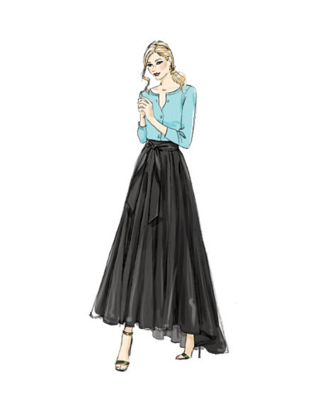 Patrón de falda - Vogue 8980