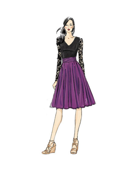 Patrón de falda - Vogue 8980