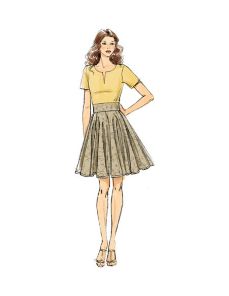 Patrón de falda - Vogue 8980