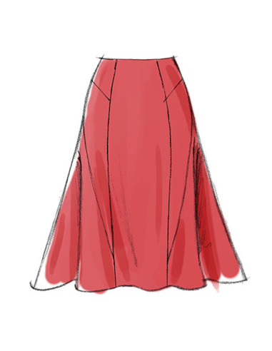 Patrón de falda - Vogue 8750