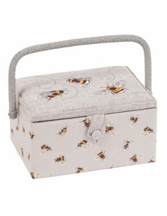 Caja de costura con bordado - Abeja M