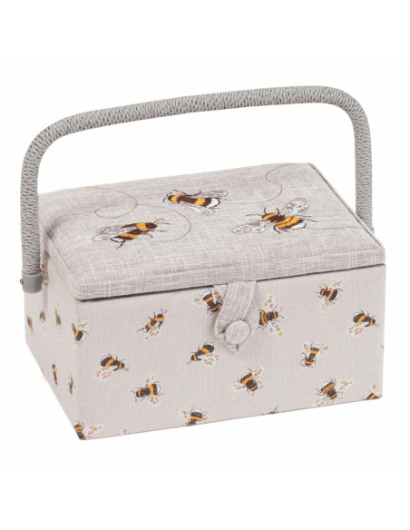 Caja de costura con bordado - Abeja M