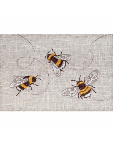 Caja de costura con bordado - Abeja M