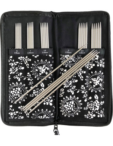 Kit de agujas de doble punta de metal ChiaoGoo
