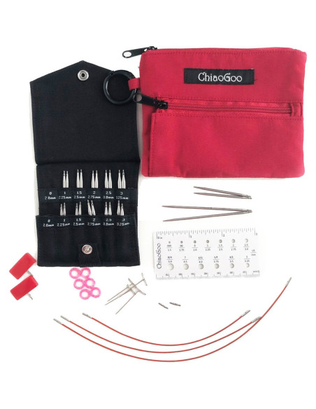 Kit de agujas circulares cortas Shorties Mini ChiaoGoo