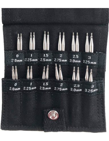 Kit de agujas circulares cortas Shorties Mini ChiaoGoo