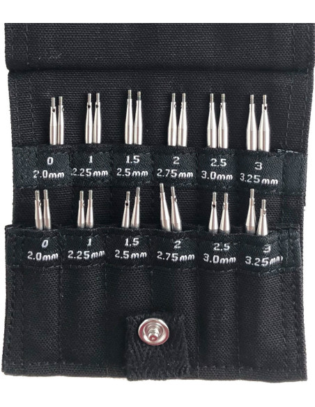 Kit de agujas circulares cortas Shorties Mini ChiaoGoo