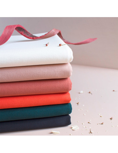Tejido gabardina de algodón Chestnut - Atelier Brunette
