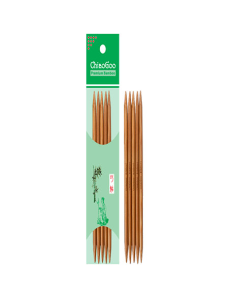 Agujas de doble punta de bambú ChiaoGoo