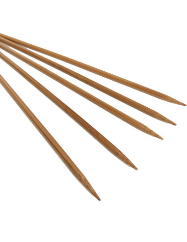 Agujas de doble punta de bambú ChiaoGoo