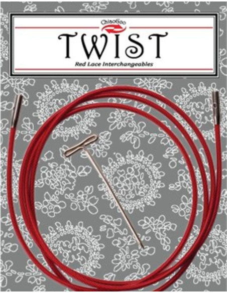 Cable Twist RED para agujas intercambiables ChiaoGoo