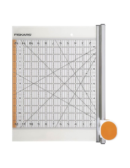 Cortador rotativo combinado y regla 12" x 12" Fiskars