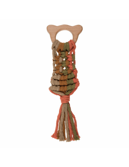 Anillo de dentición de madera - Cabeza de osito
