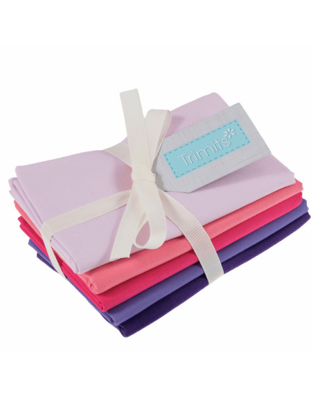 Lote de 5 cupones Fat Quarter - Blush
