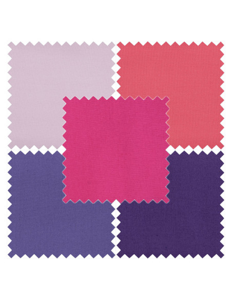 Lote de 5 cupones Fat Quarter - Blush