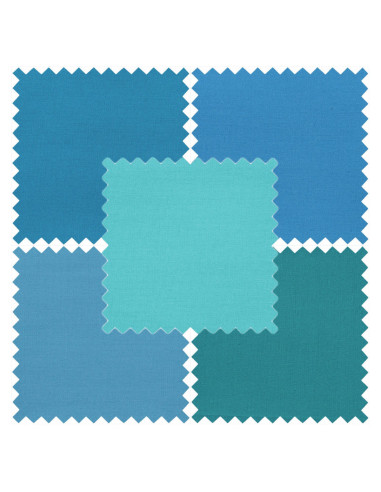 Lote de 5 cupones Fat Quarter - Seaside