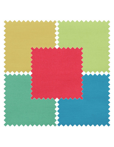 Lote de 5 cupones Fat Quarter - Brights