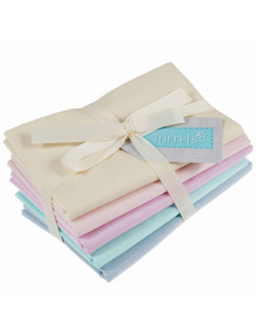Lote de 5 cupones Fat Quarter - Pastel